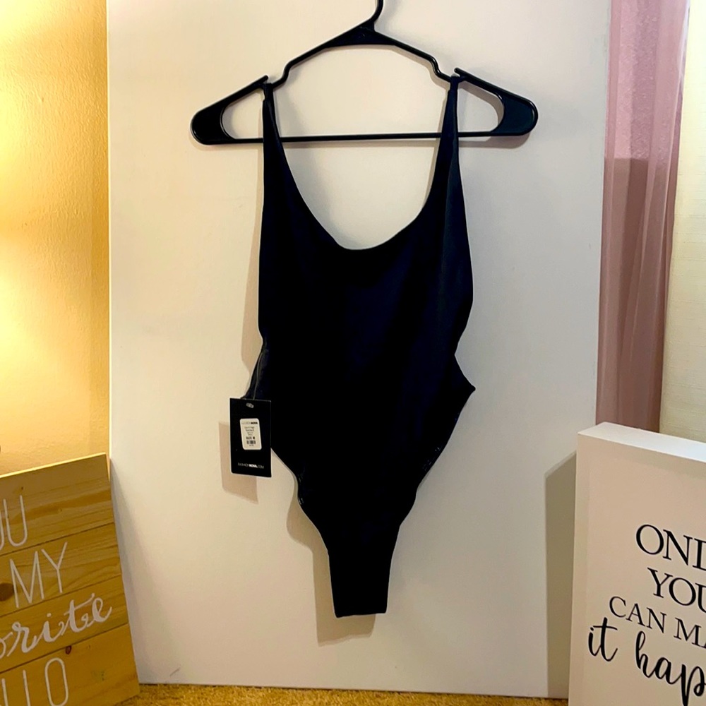 Black High Cut Swimsuit